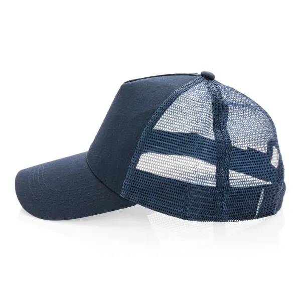  Impact AWARE™ Brushed rcotton 5 panel trucker cap 190gr - XD Collection Navy Blue 