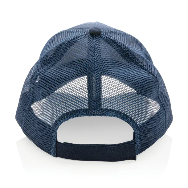  Impact AWARE™ Brushed rcotton 5 panel trucker cap 190gr - XD Collection Navy Blue 