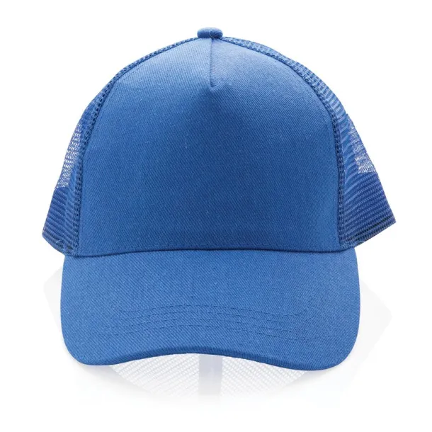  Impact AWARE™ Brushed rcotton 5 panel trucker cap 190gr - XD Collection Blue