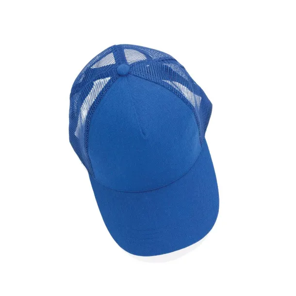  Impact AWARE™ Brushed rcotton 5 panel trucker cap 190gr - XD Collection Blue