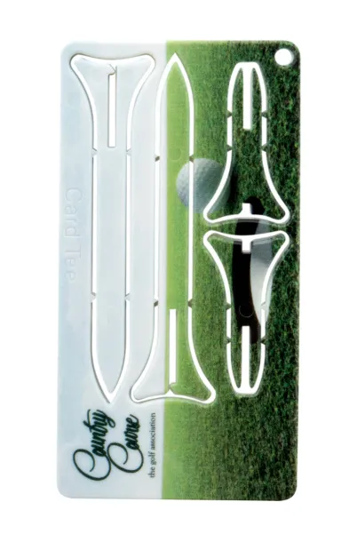 Tunker golf tee card White