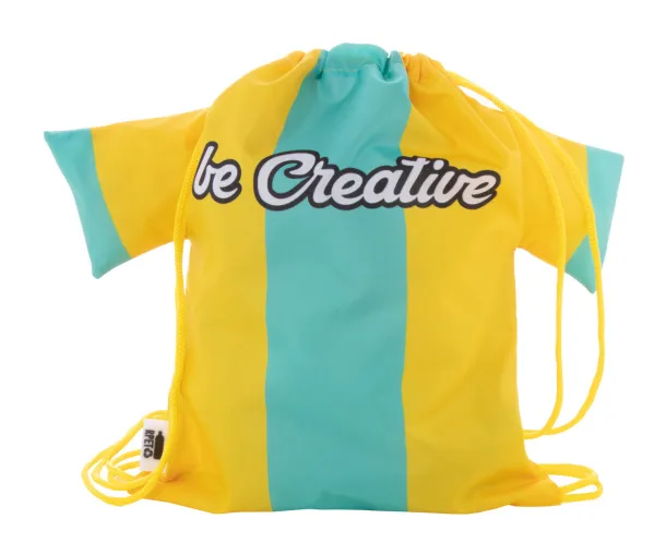 CreaDraw T Kids RPET custom drawstring bag for kids Yellow