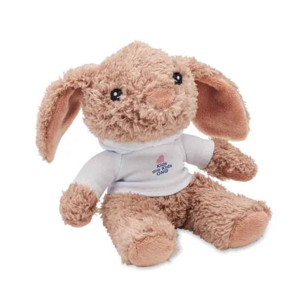 BUNNY Bunny plush wearing a hoodie White