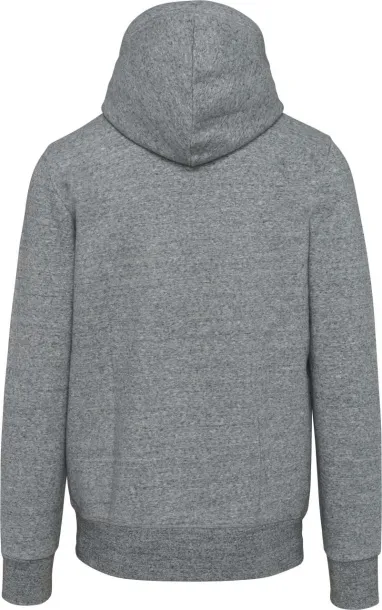  Muška vintage hoodica s patentom - Kariban Slub Grey Heather