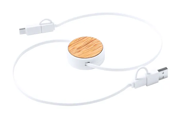 Rizzo USB charger cable Natural White