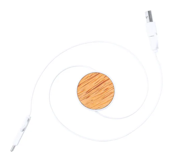 Rizzo USB charger cable Natural White