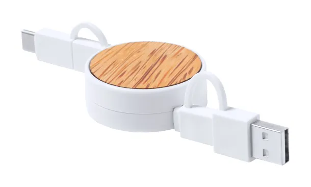 Rizzo USB charger cable Natural White