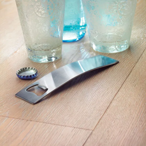 BARRY Stainless steel bottle opener Matt Silver