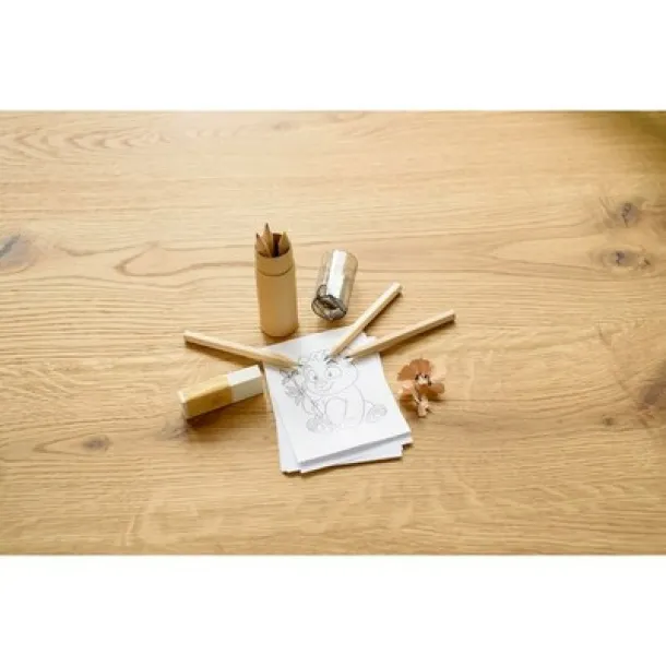  Colour pencil set with pencil sharpener Crna