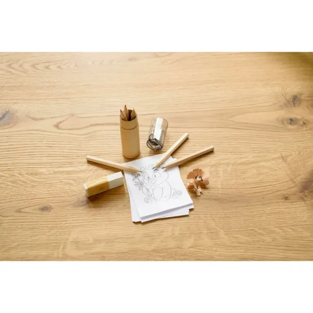  Colour pencil set with pencil sharpener Crna