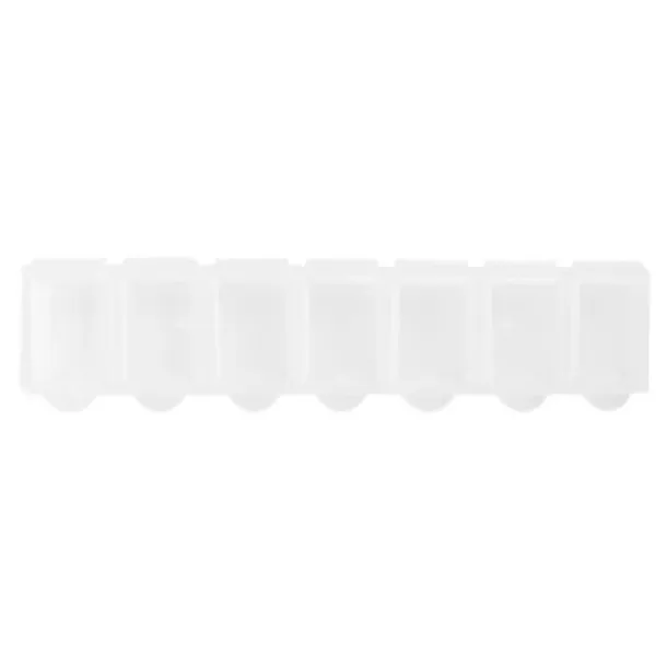  Pill box with 7 compartments white