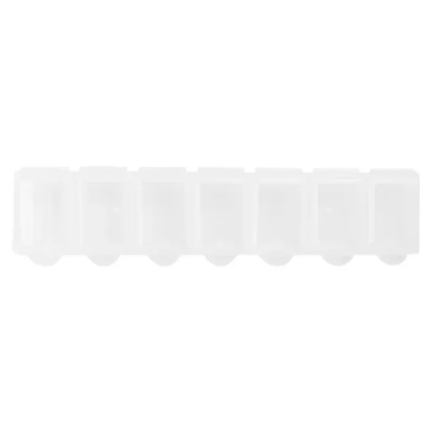  Pill box with 7 compartments white