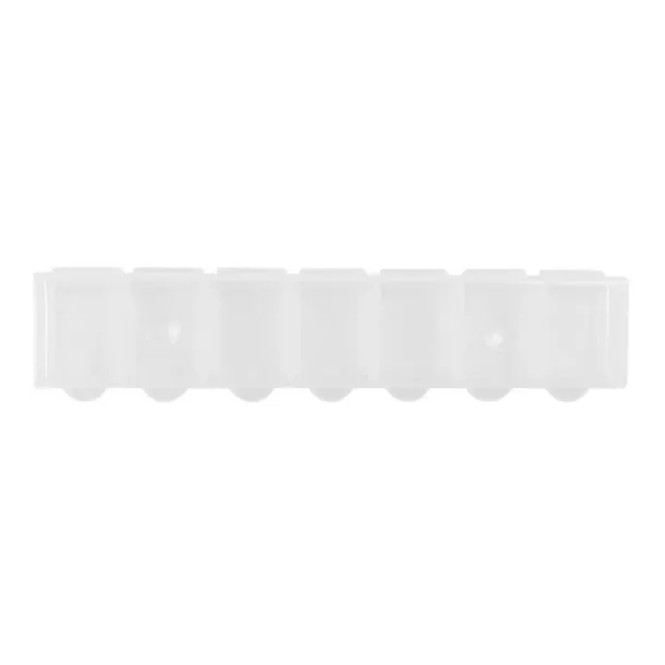  Pill box with 7 compartments white