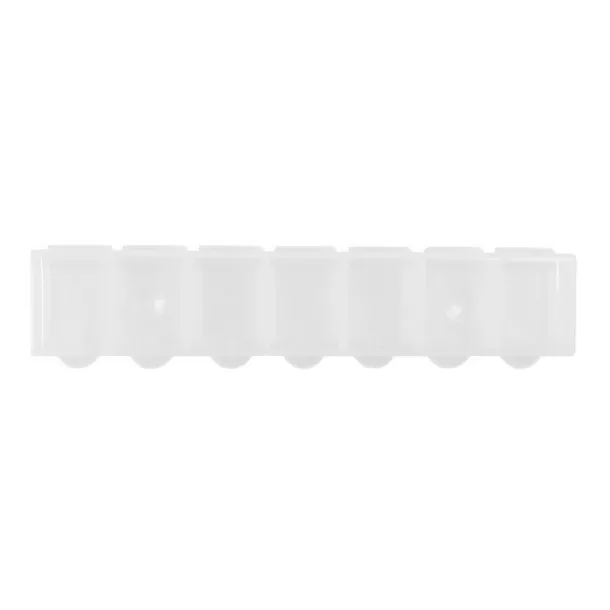  Pill box with 7 compartments white