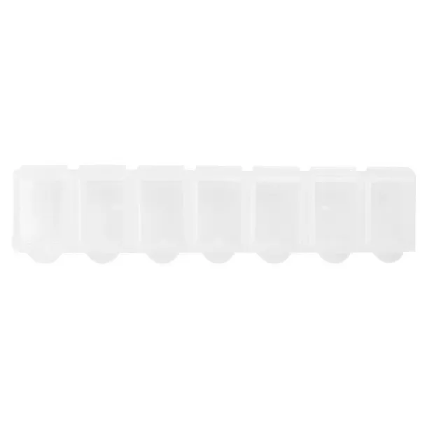  Pill box with 7 compartments white