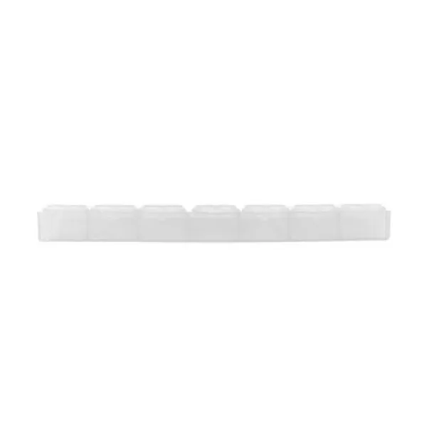  Pill box with 7 compartments white