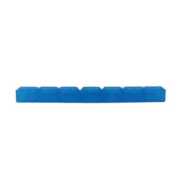  Pill box with 7 compartments blue