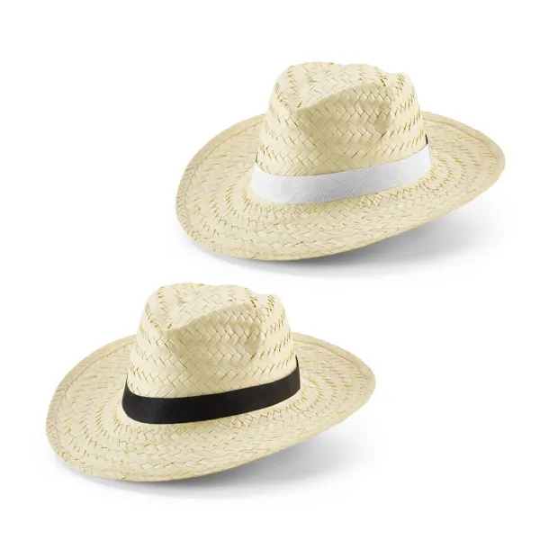 EDWARD POLI Natural straw hat