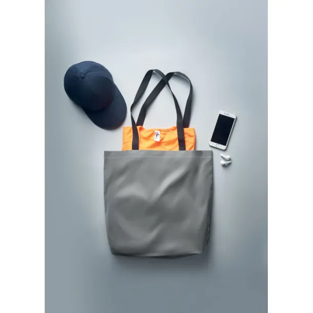 VISI TOTE Reflective shopping bag Matt Silver