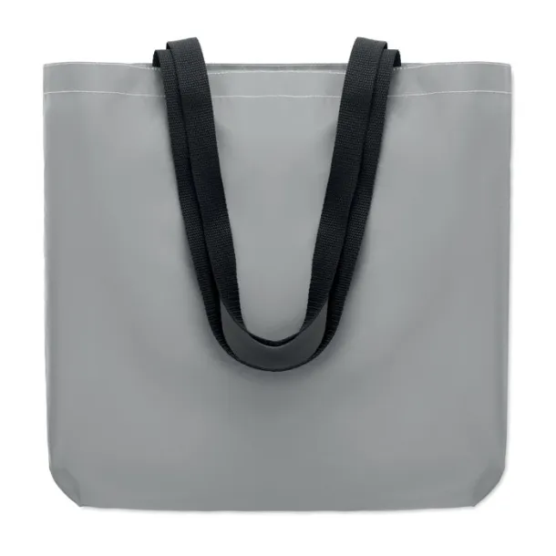 VISI TOTE Reflective shopping bag Matt Silver