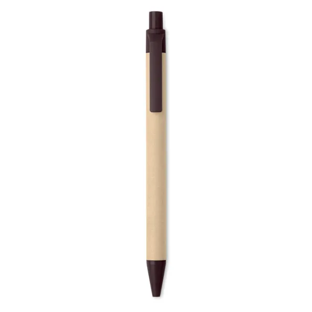 JANEIRO Push ball pen coffee husk/ABS Brown