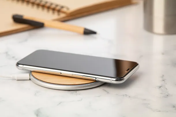 RalooCharge wireless charger Natural Silver