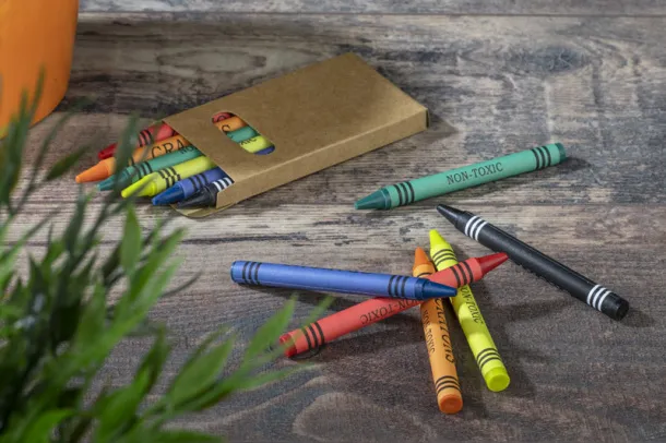 PICTA Crayons 6 pcs naturalny