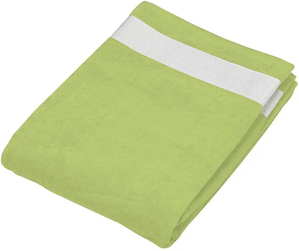  BEACH TOWEL - Kariban Lime White