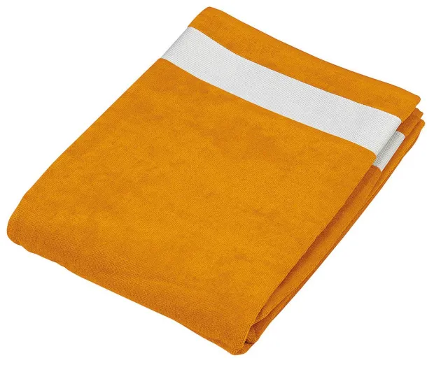  BEACH TOWEL - Kariban Orange White