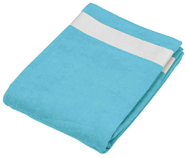  BEACH TOWEL - Kariban Turquoise White