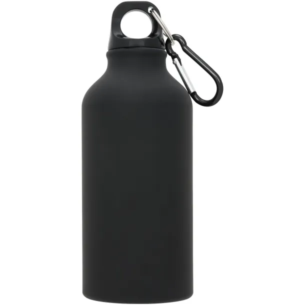 Oregon 400 ml matte sport bottle with carabiner Solid black