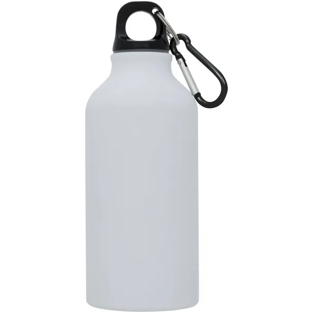 Oregon 400 ml matte sport bottle with carabiner - Unbranded White