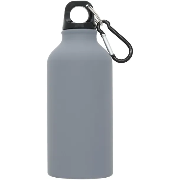 Oregon 400 ml matte sport bottle with carabiner Grey