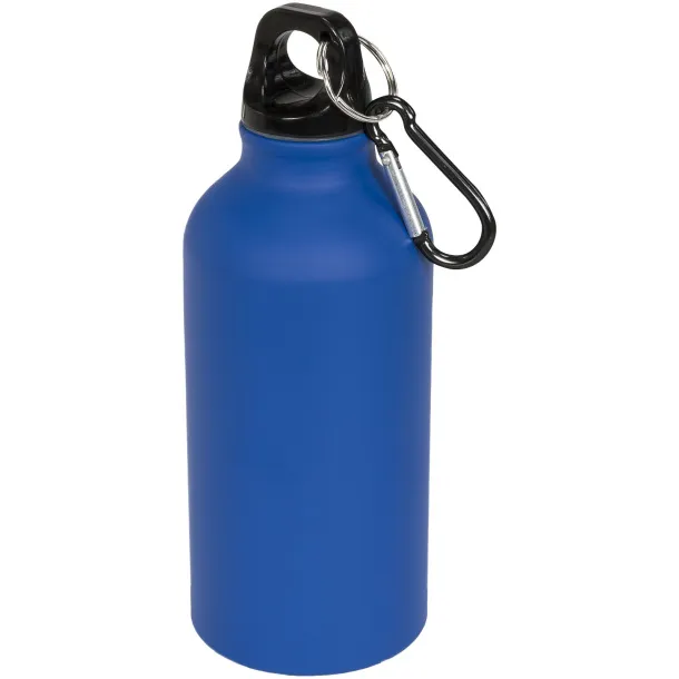 Oregon 400 ml matte sport bottle with carabiner Blue