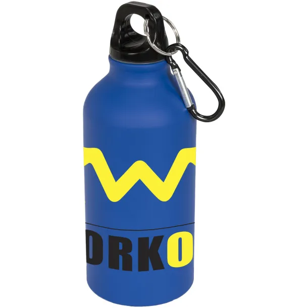 Oregon 400 ml matte sport bottle with carabiner Blue