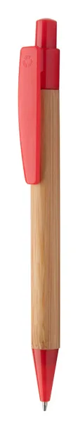 Colothic bamboo ballpoint pen Red Natural