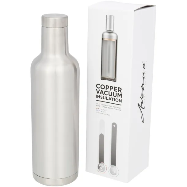 Pinto 750 ml copper vacuum insulated bottle - Unbranded Silver