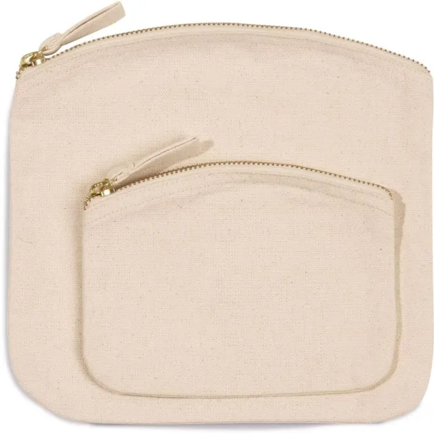  POUCH WITH ZIP FASTENING - 310 g/m² - Kimood Dusty Pink