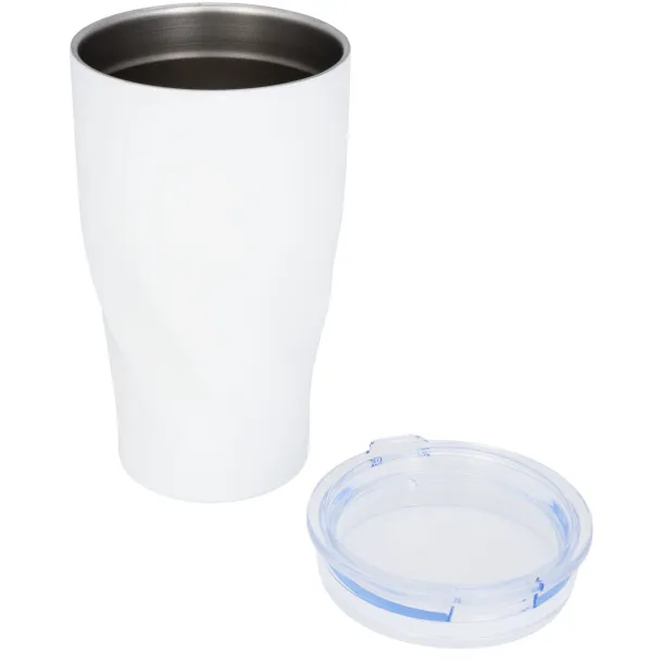 Hugo 470 ml copper vacuum insulated tumbler - Avenue White