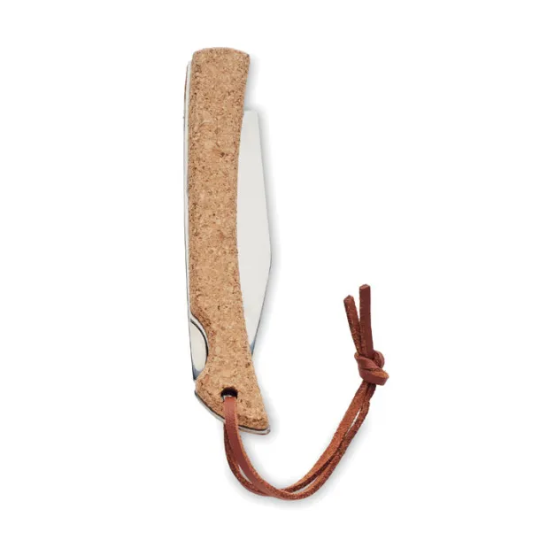 BLADEKORK Foldable knife with cork Beige