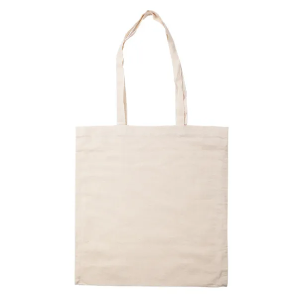 COTTON LONG shopping bag from cotton, 140 g/m² Beige