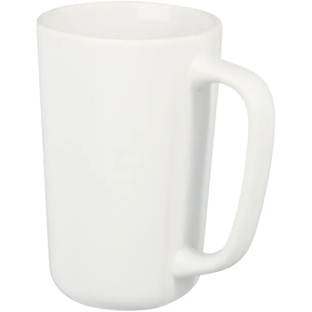 Perk 480 ml ceramic mug - Unbranded White