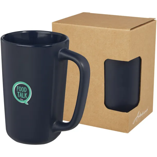 Perk 480 ml ceramic mug Navy Blue