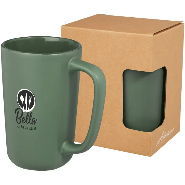 Perk 480 ml ceramic mug Heather green