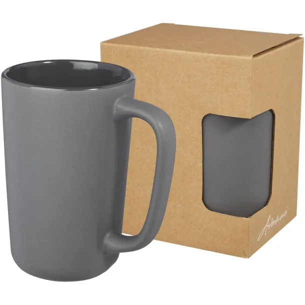 Perk 480 ml ceramic mug Grey