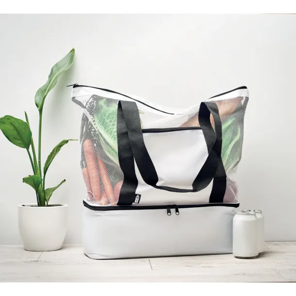 MALLA mesh torba za kupovinu u 600D RPET Bijela