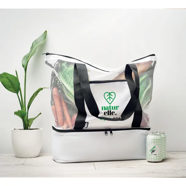 MALLA mesh torba za kupovinu u 600D RPET Bijela