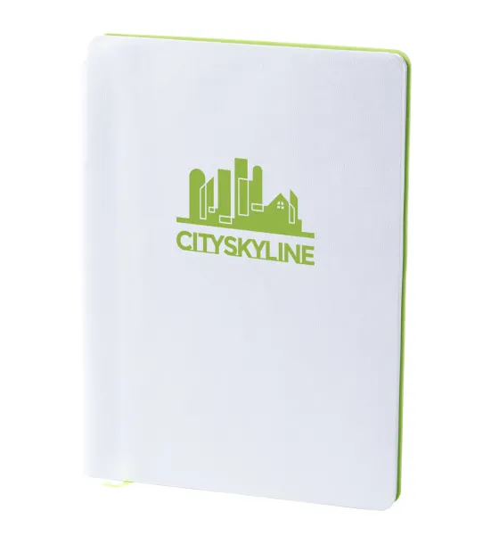 Sider notebook A5 Lime green White