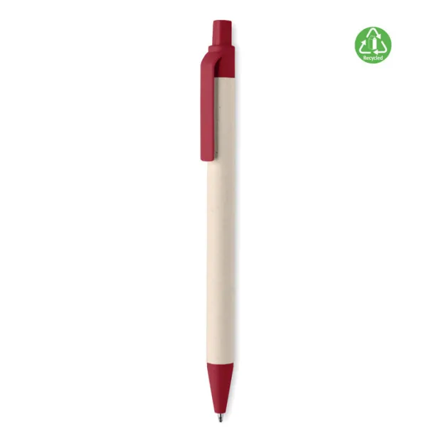 MITO PEN Milk carton paper ball pen Red