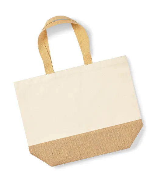  Jute Base Canvas Tote XL, cotton 407 g/m² - Westford Mill Prirodna